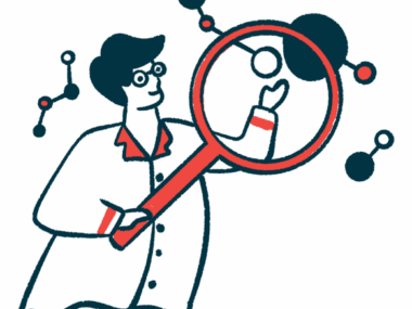 Filsuvez gel | Epidermolysis Bullosa News | illustration of researcher looking through giant magnifying glass