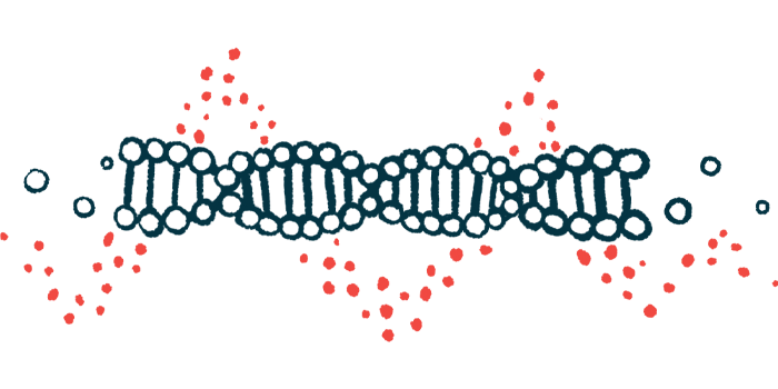 An illustration of a strand of DNA is shown.