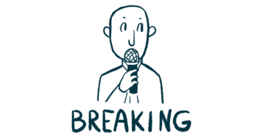 An illustration of a person with a microphone and the words 'breaking.'