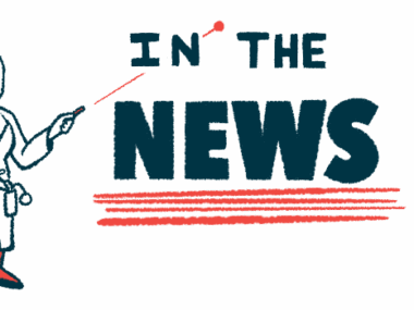 A clinician in a lab coat uses a laser pointer to highlight the words 