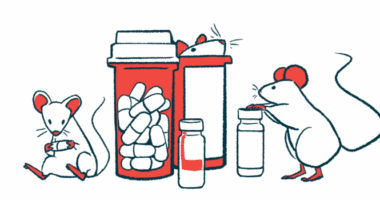 An illustration of pill bottles surrounded by mice.