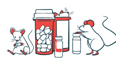 An illustration of pill bottles surrounded by mice.