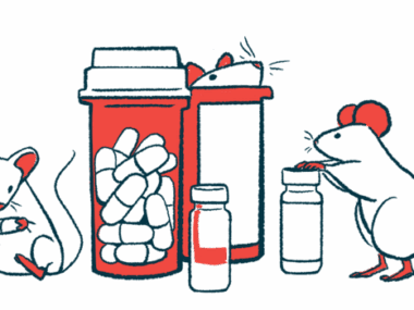 An illustration of pill bottles surrounded by mice.