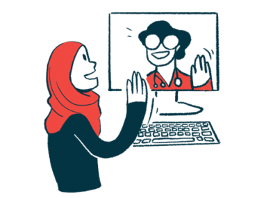 telehealth | Epidermolysis Bullosa News | illustration of doctor and patient in video appointment