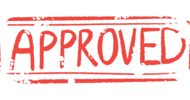 The word APPROVED appears as a stamp.