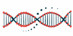 An illustration depicts a strand of DNA.
