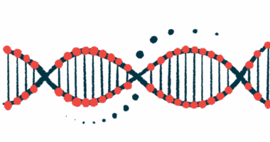 An illustration depicts a strand of DNA.