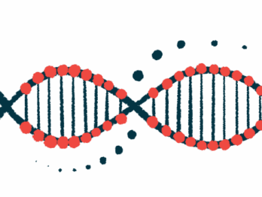 An illustration depicts a strand of DNA.